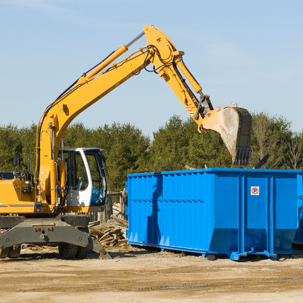 what size residential dumpster rentals are available in Birch River